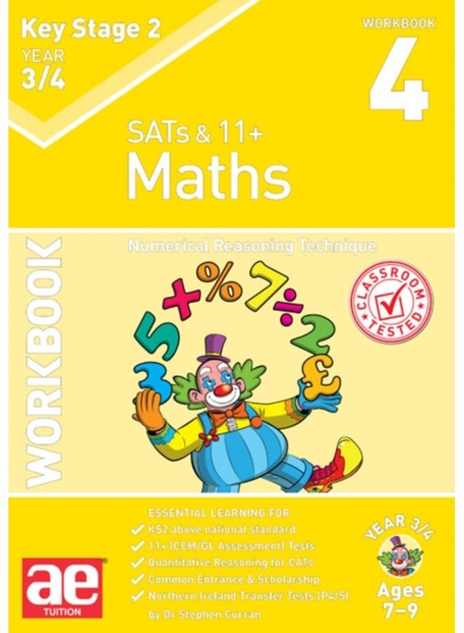 KS2 Maths Year 3 4 Workbook 4 Numerical Reasoning Technique - Paperback