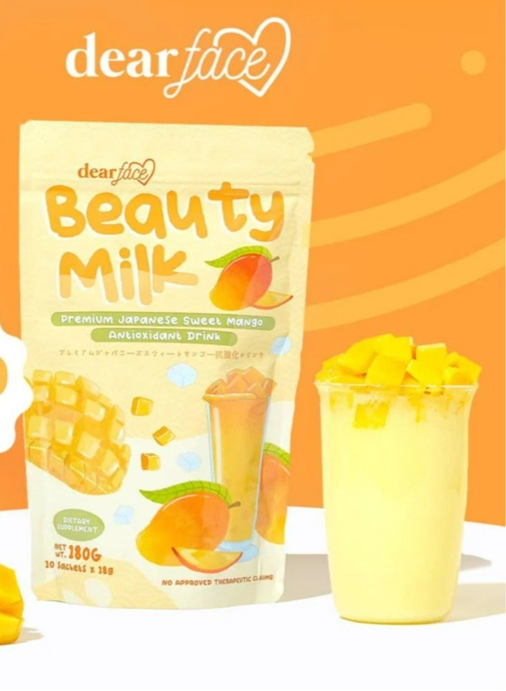 دير فيس حليب بيوتي مشروب ياباني حلو مانجو مضاد للأكسدة - Image 2