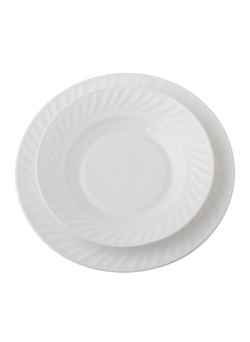 Dania Arcopal White Dinner Set, 18 Pieces, Serves 6 People - Image 3