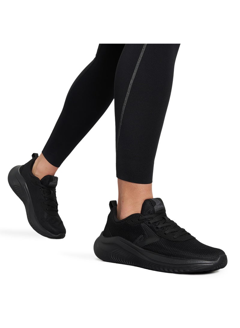 Demix Turbo Women's Running Sport Shoes – Black Lightweight Sneakers with Cushioning, Breathable Upper and Durable Outsole - Image 2