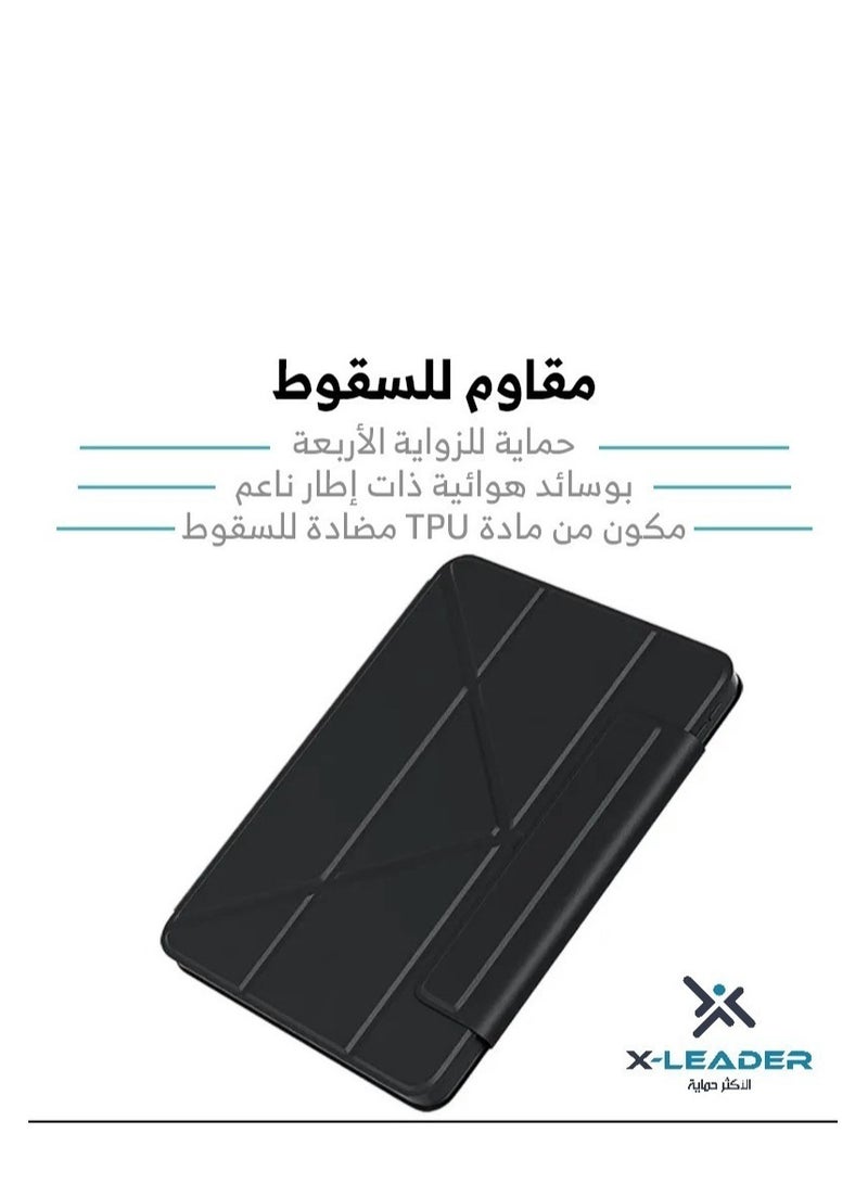 x-leader iPad 8 smart cover with MagSafe technology, with multiple patterns and positions, and resistant to shocks and scratches, 3 in 1  - Image 5