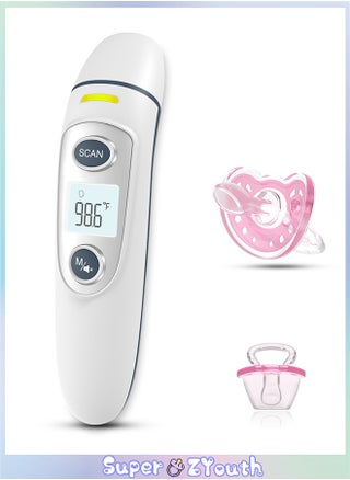 No-Touch Infrared Thermometer for Baby, 3-in-1 Thermometer for Ear, Forehead and Room, Accurate Reading with Large Display, Memory Recall, Fever Alarm (with a Pacifier) - pzsku/ZB20E88665B88EC7F719CZ/45/_/1724478214/9ba24b5f-b1ab-40c1-80bb-ca4d94a1de76