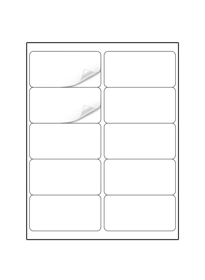 Methdic Shipping Labels 2"×4" 300 Labels Sticker Paper For Laser/Ink Jet Printer Mailing Labels 8.5"*11" White 10 Per Sheet - Image 1