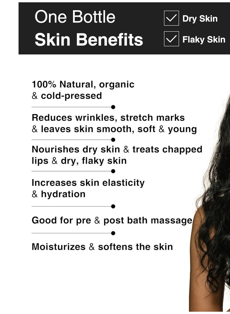 Soulflower Coconut Oil | Clinically Proven for Hair Growth, Moisturizer, Damage Repair, Anti-Frizz, Baby & Body Massage | 100% Pure, Ecocert Organic Certified, No Mineral Oil, 120ml - Image 3