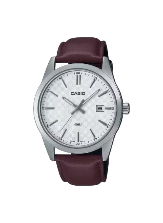 ساعة يد جلدية للرجال تناظرية -- -  مم