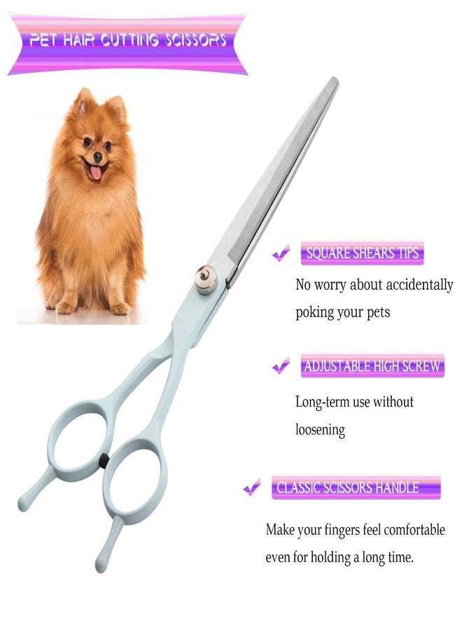 Fcysy Grooming Scissors for Dogs at Home, Fcysy Professional Pet Grooming Kit Tijeras Para Cortar Pelo De Perros, Cat Grooming Scissors Curved Blending Shears Set for Pet Dog Cat Puppy - Image 3