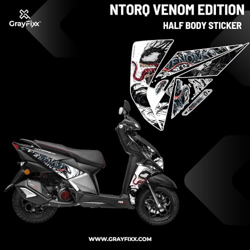 Grayfixx Venom Edition Half Body Sticker for Ntorq - Image 2