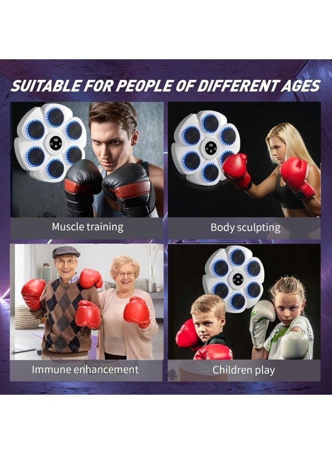 CCOVERY Music Boxing Machine Smart Bluetooth Music Boxing Machine with LED Screen 9 Modes and Speed Variations Wall Mounted Musical Boxing Machine with Boxing Gloves  - Image 3