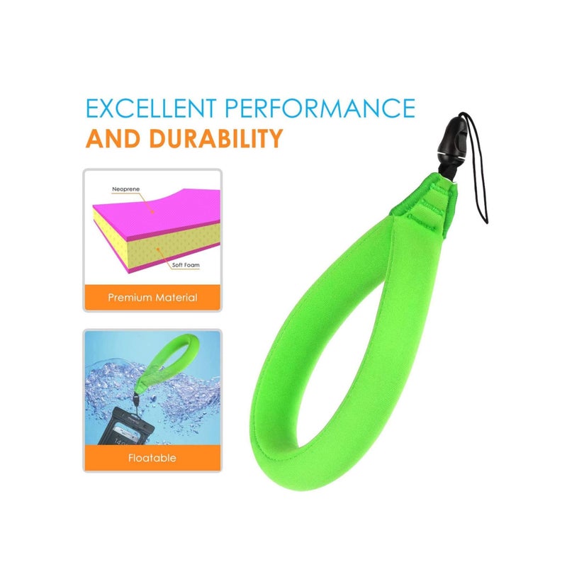 Zikra 2 Pcs Waterproof Camera Float, Universal Floating Strap Lanyard Wristband Hand Grip Works for Waterproof Life Underwater Digital Cameras Camcorders Phones Keys and Sunglasses - Image 5