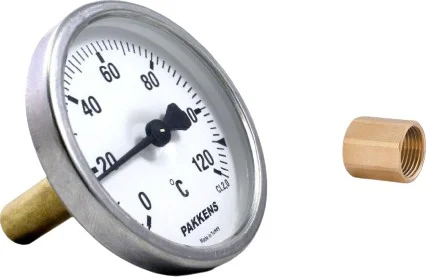 Pakkens Thermometer 63 Diameter 120 Degree Display with 5 cm Connected Cuff