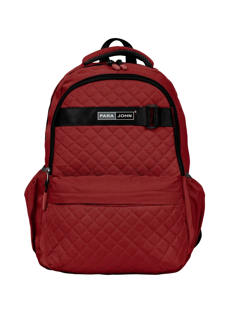 PARAJOHN Parajohn 18 Inch School Backpack for Boys & Girls, Lightweight Durable School Bag with Multiple Compartments,Red
