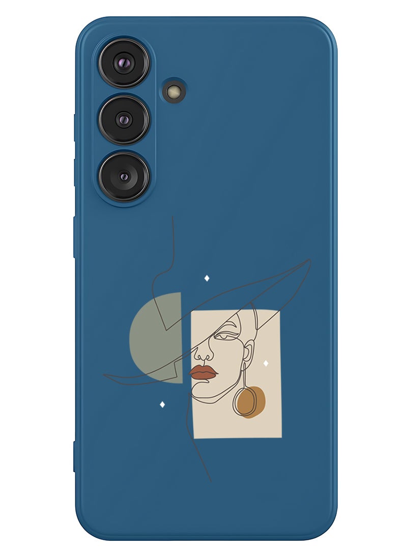 Theodor Protective Slim Fit Case Liquid Silicone Cover with Full Body Protection Anti-Scratch Shockproof Case For Samsung Galaxy S25 (Blue) - Women in Style - Image 1