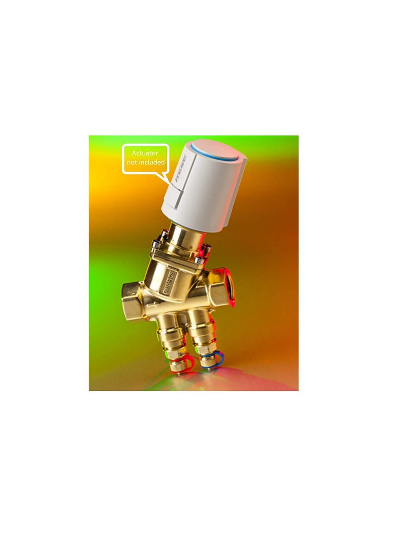Frese OPTIMA Compact Pressure Independent Balancing & Control Valve 53-1365 1/2Inch, DN15/PN25 M/M High 5 P/T, AC Chiller Water Actuator Control Valve, Made in Denmark  - Image 3