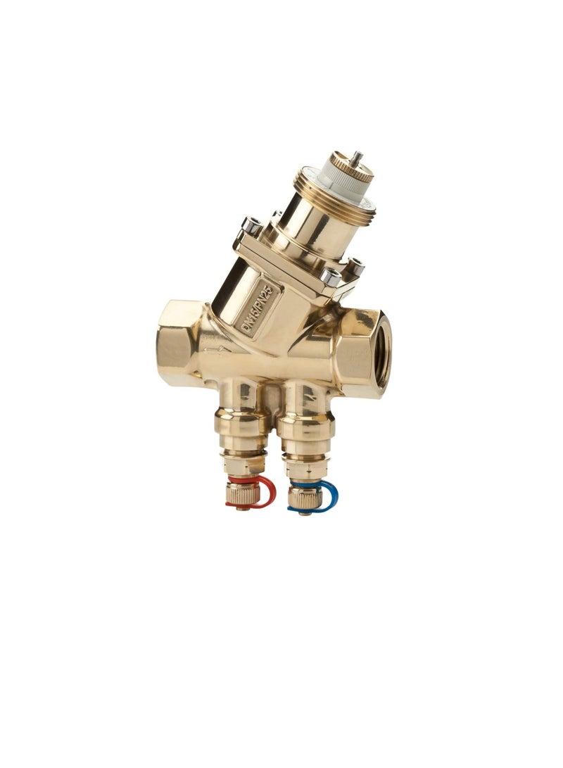 Frese OPTIMA Compact Pressure Independent Balancing & Control Valve 53-1365 1/2Inch, DN15/PN25 M/M High 5 P/T, AC Chiller Water Actuator Control Valve, Made in Denmark  - Image 1
