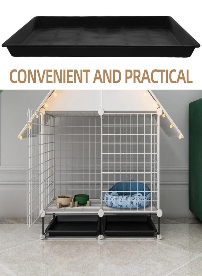 DEARMAMY Thick Plastic Pet Cage Tray Replacement Bottom Litter Potty Pan for Small Dog Crate Bunny Parrot Parakeet - Image 3
