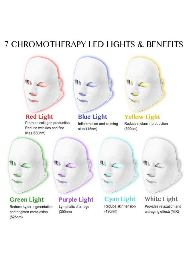 قناع علاج الضوء LED ضوء أزرق للوجه قناع علاج الضوء للوجه - Image 4