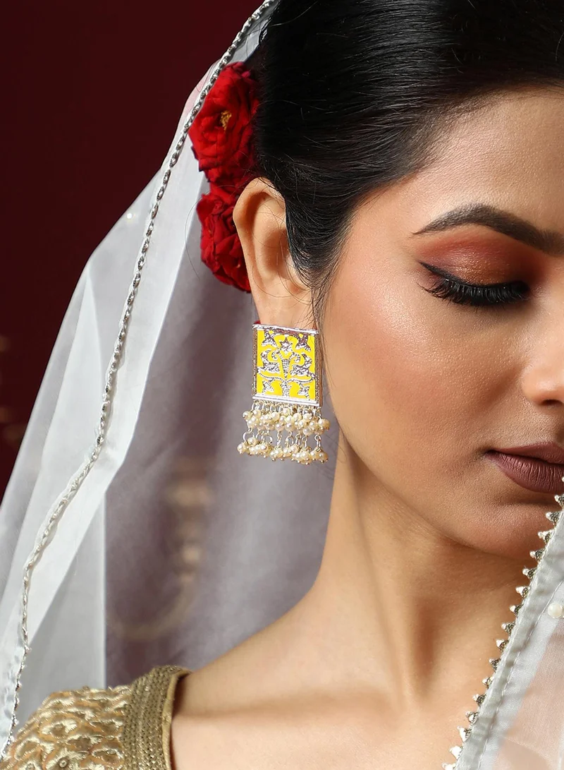SOHI Contemporary Artificial Drop Earring Jewellery
