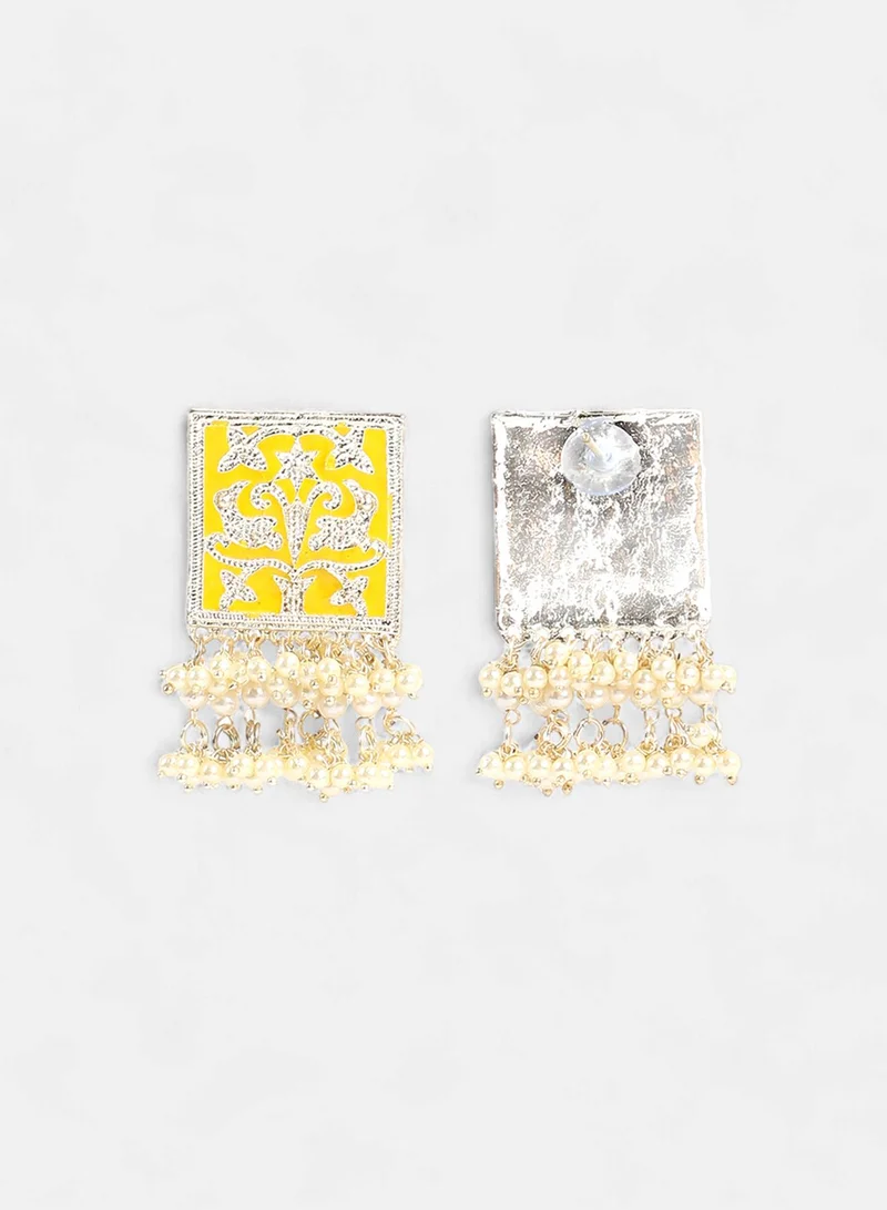 SOHI Contemporary Artificial Drop Earring Jewellery