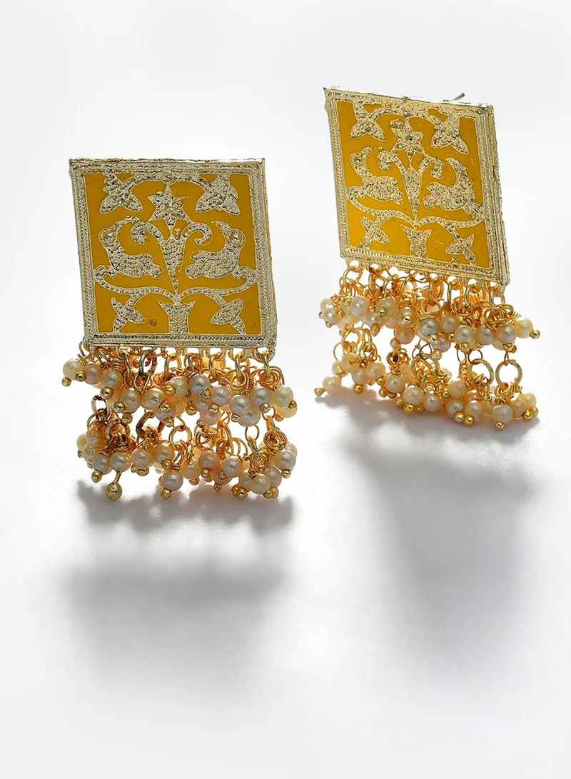 SOHI Contemporary Artificial Drop Earring Jewellery