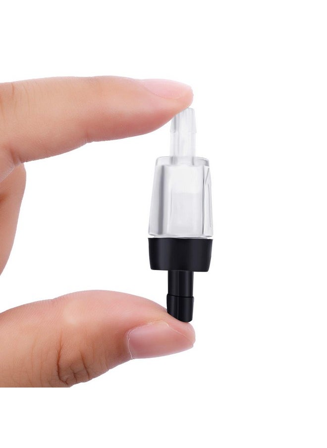 Leinuosen Leinuosen 20 Pack Aquarium Air Pump Check Valves Plastic One Way Non-Return Check Valve Air Pump Accessories for Fish Tank, Black  - Image 4