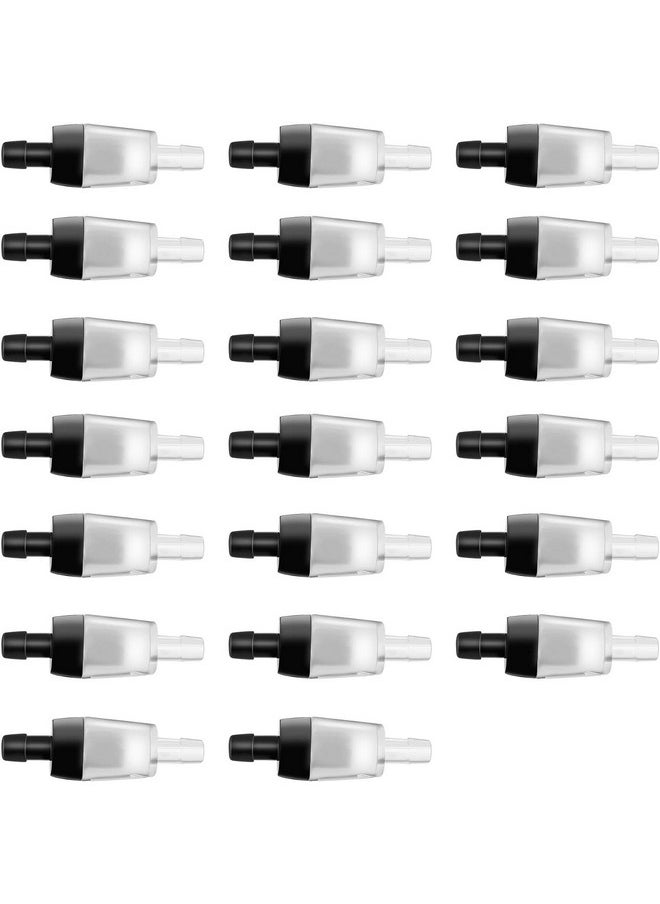 Leinuosen Leinuosen 20 Pack Aquarium Air Pump Check Valves Plastic One Way Non-Return Check Valve Air Pump Accessories for Fish Tank, Black  - Image 1