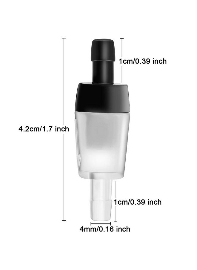 Leinuosen Leinuosen 20 Pack Aquarium Air Pump Check Valves Plastic One Way Non-Return Check Valve Air Pump Accessories for Fish Tank, Black  - Image 3