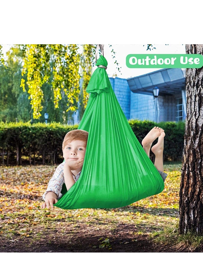 Generic Children's Rubber Hammock, Children's Soft Sensory Hammock, Children's Soft Sensory Hammock, Children's Flexible Hammock, Yoga Supplies（100*280cm）  - Image 3