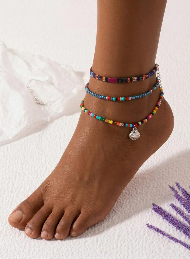 Take Two Set of 3 - Beaded Anklet