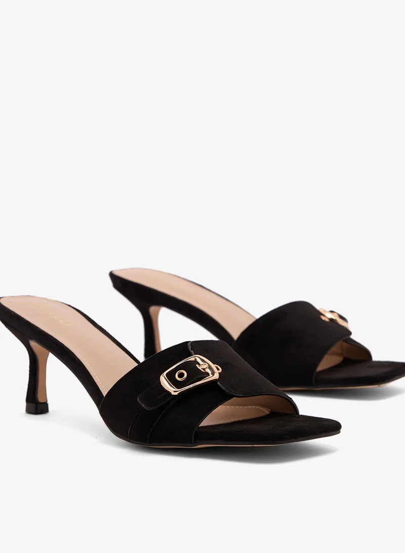 RAID  Suede Buckle Heeled Sandals for Women | Best Price UAE