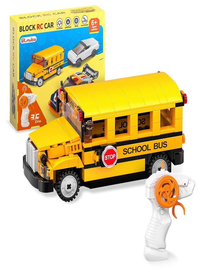 BLmukce STEM Building Toys for 6 7 8 9 Years Old, 226PCS Remote Control RC School Bus Engineering Construction Kit, Educational Learning Blocks Set, Christmas Birthday Gift for Boys Girls Ages 8-12 - Image 1