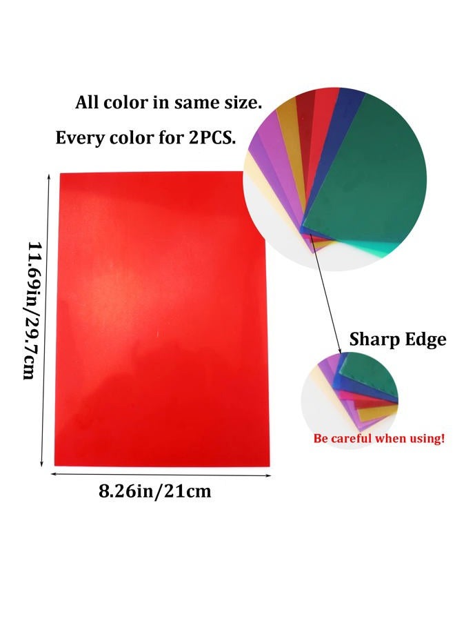16Packs Color Gels for Photography Color Correction Gel Filter for Lighting Transparent Color Gel Light Sheets for Lighting for DIY Video, Film, LED Light and Flashlight(8.26 x 11.69in) - Image 2
