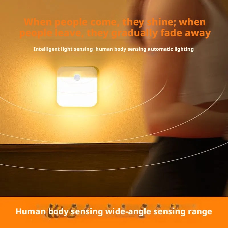 Square Smart Night Light with Motion Sensor and Magnetic Charging - Image 3