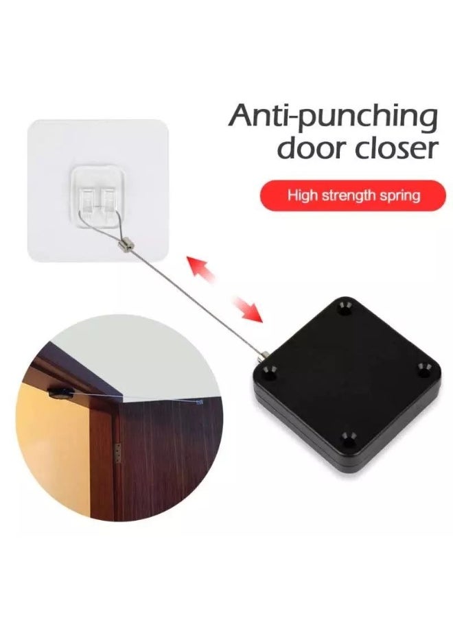 Generic Punch-Free Retractable Silent Door Closer with Steel Rope – Automatic Closing for Sliding & Swing Doors  - Image 2