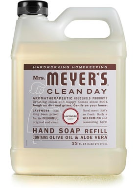 Mrs. Meyer's Clean Day MRS MEYERS CLEAN DAY Liquid Hand Soap Refill Cruelty Free and Biodegradable Formula Lavender Scent 33 Fl Oz Pack of 1 