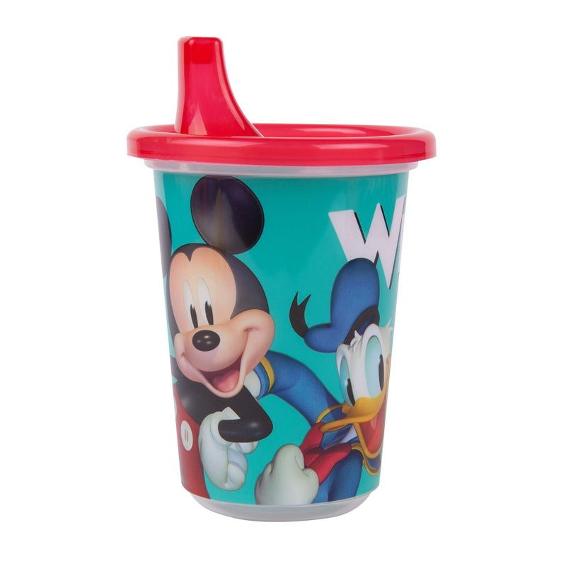 The First Years Take & Toss Disney Mickey Mouse Sippy Cups - Reusable Toddlers Cups with Lids - Kids Party Pack with 2 Travel Caps - 10 Oz - 10 Count - Image 3
