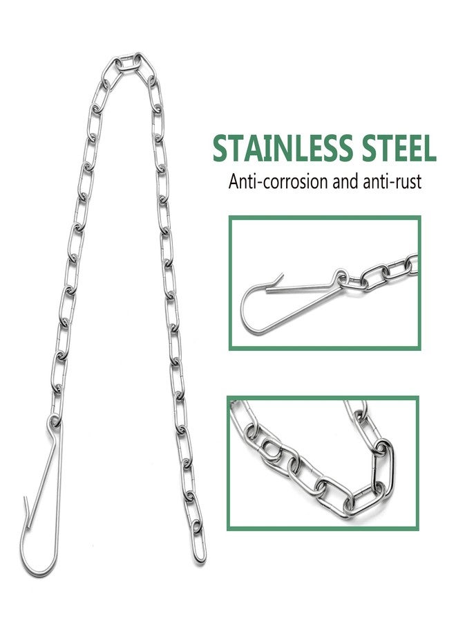 BokWin 3 PCS Toilet Handle Chain Stainless Steel, Toilet Flapper Chain Replacement Toilet Handle Lift Chain Fits Most Toilet Flappers - Image 3