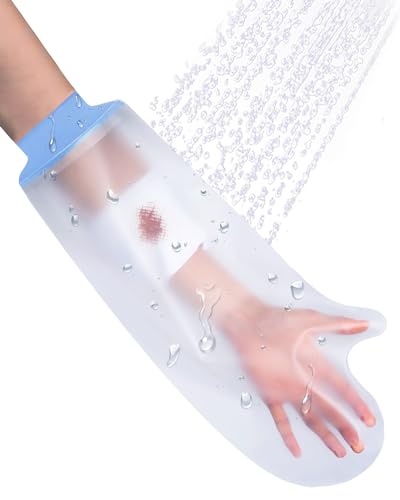 CureSquad غطاء ذراع مقاوم للماء للأطفال من CureSquad، غطاء ذراع للأطفال، واقي ناعم ومريح للجبيرة للاستحمام، غطاء ذراع للسباحة، حقيبة جبيرة للاستحمام قابلة لإعادة الاستخدام، هدايا للأطفال ذوي الذراع المكسور - Image 1