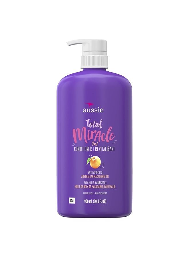 Aussie For Damage – Aussie Paraben-Free Total Miracle Conditioner w/ Apricot, 30.4 fl oz/bottle ( 4 Count ) - Image 1