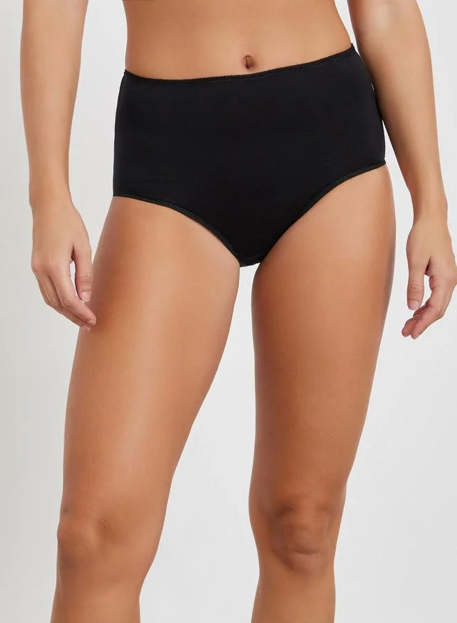 ستايلي مجموعة من 5 سراويل داخلية قطن سادة