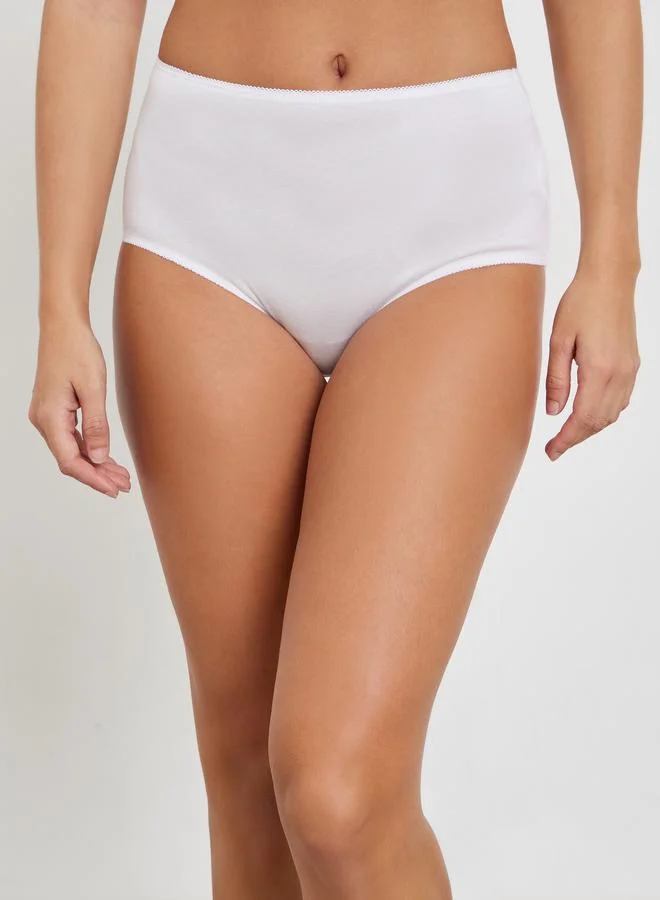 ستايلي مجموعة من 5 سراويل داخلية قطن سادة