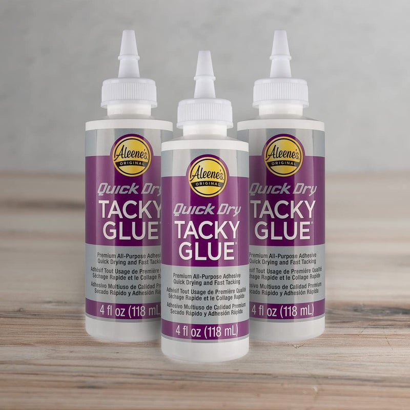 Craft County All-Purpose Tacky Glue â€“ Premium Adhesive for Crafts, Jewelry, and Household Repairs â€“ Quick Dry 4 Oz. (3 Bottles) - Image 3