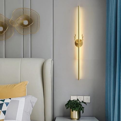 Groeien Modern LED Long Wall Sconce Gold Wall Light for Bedroom Living Room Corridor Lighting Fixtures Wall Mount (DEER-23.5 INCH, 2, Count) - Image 4