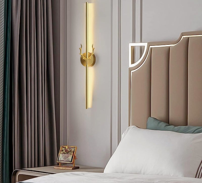 Groeien Modern LED Long Wall Sconce Gold Wall Light for Bedroom Living Room Corridor Lighting Fixtures Wall Mount (DEER-23.5 INCH, 2, Count) - Image 3