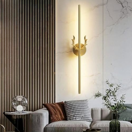 Groeien Modern LED Long Wall Sconce Gold Wall Light for Bedroom Living Room Corridor Lighting Fixtures Wall Mount (DEER-23.5 INCH, 2, Count) - Image 2