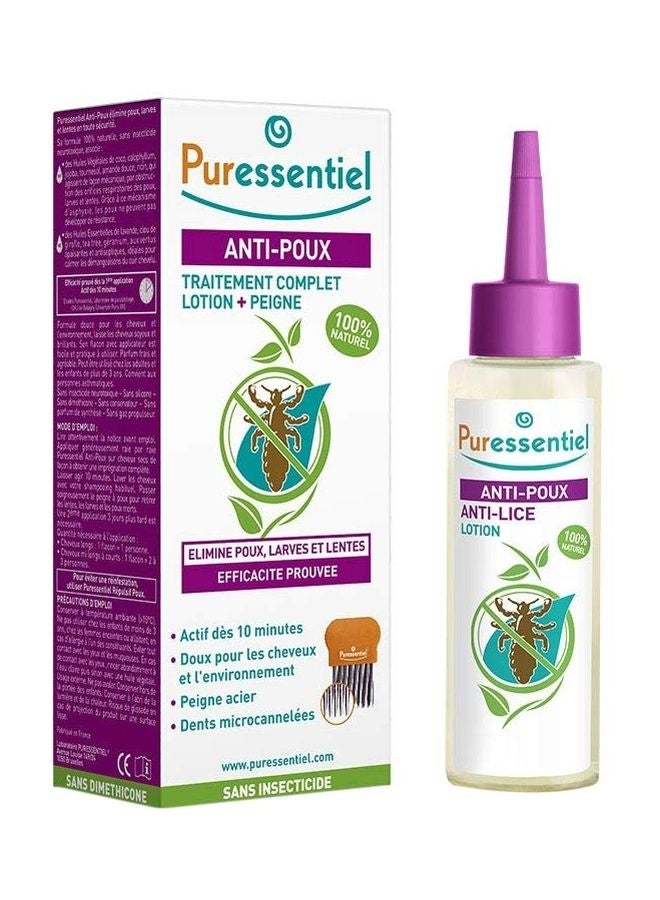 Puressentiel لوسيون علاج كامل ضد القمل مع مشط
