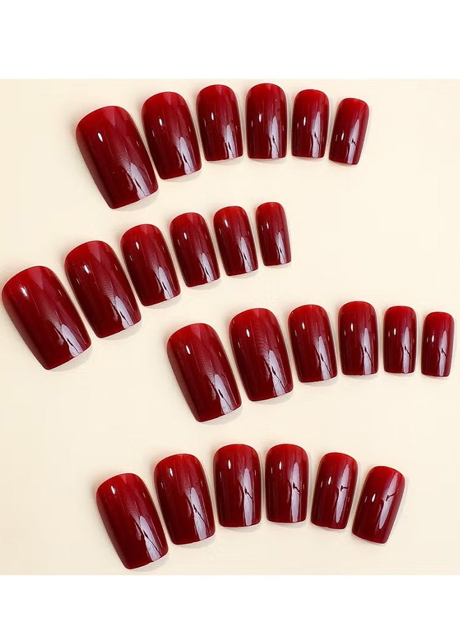 Happy D French Nail Stickers - Soft Gel French Fake Nails Set, Medium-Long Salon-Grade Press-On Nails, Seamless Adhesive Women's Nail Art - Image 3