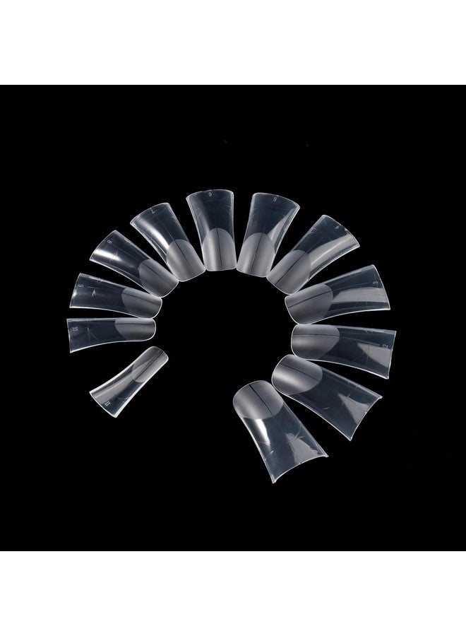 NMKL38 120Pcs Poly Extension Gel Dual Nail Form Coffin Nails Clear Ballerina Nail Tips Full Cover - Image 5