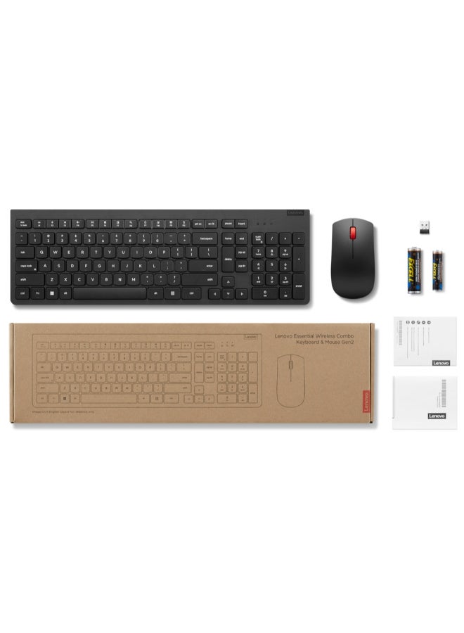 Essential Keyboard Wireless Combo Gen2 24X31R64493 Black