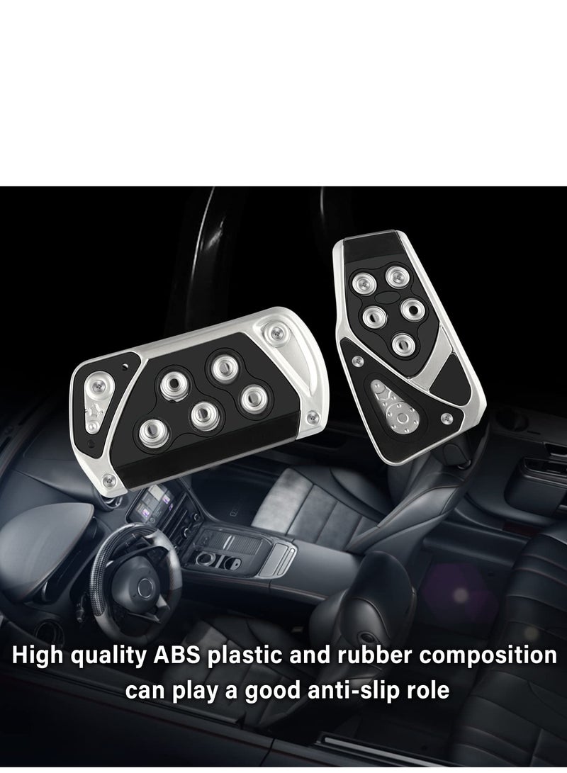 Generic Non-Slip Automatic Transmission Car Pedal Cover Kit(BrakeGas Accelerator Pedal Pads) No Drilling Car Aesthetic Accessories for Car SafetyCar Decoration (Black 2pcs) - Image 4