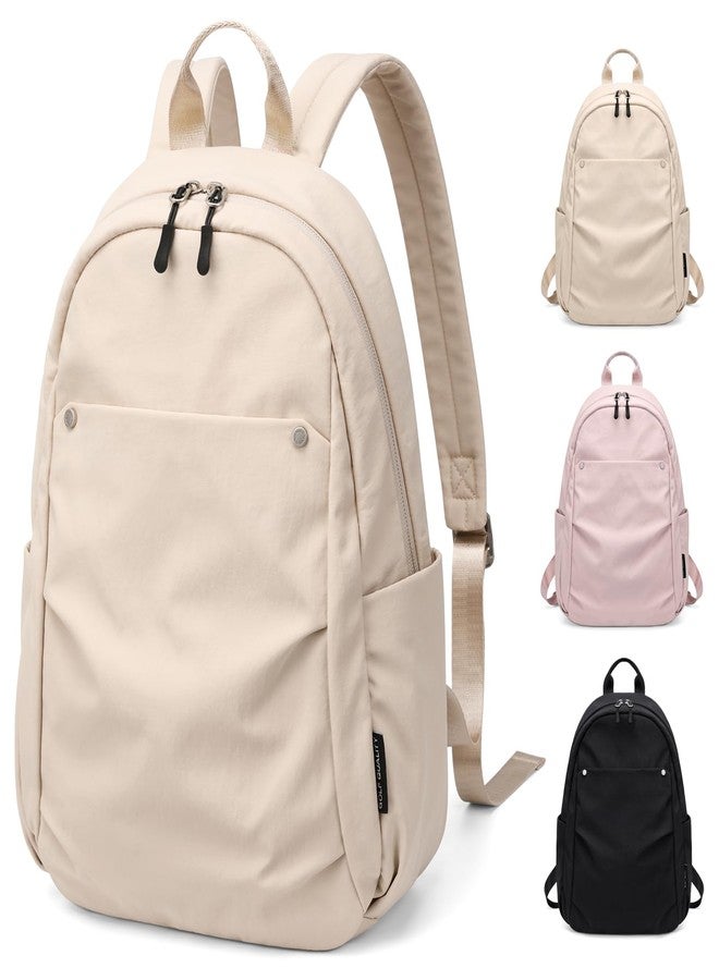 GOLF QUALITY Mini Backpack for Women Fashion Small Backpack Purse Lightweight Daypack for Work Trave Daily,Apricot - Image 1